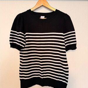 Black and White Striped Sweater